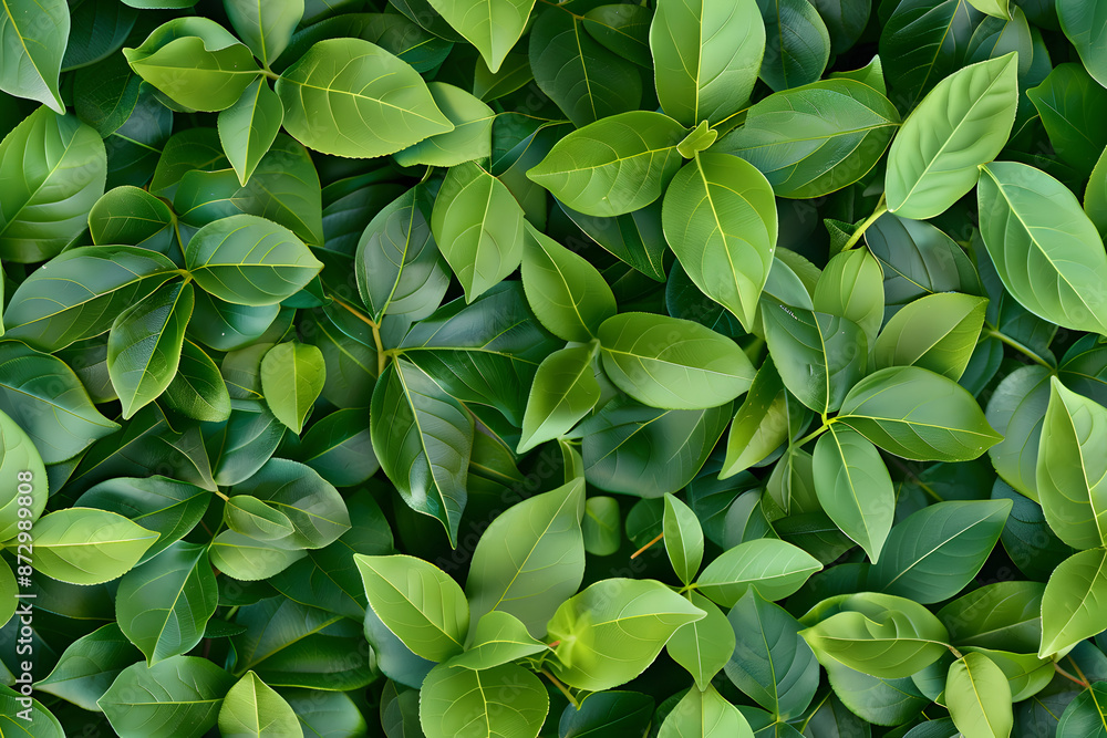 green leaves top view green leaves top view