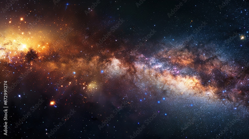 Majestic Universe Panorama: Celestial Formations in Splendid Display Majestic Universe Panorama: Celestial Formations in Splendid Display