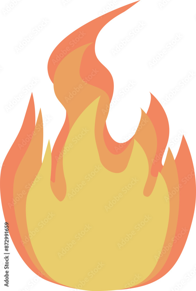 Fire flame vector illustration. Bonfire icon Fire flame vector illustration. Bonfire icon