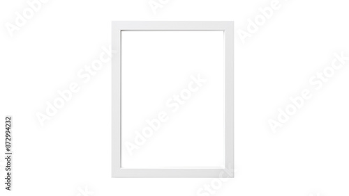White photo frame cutout