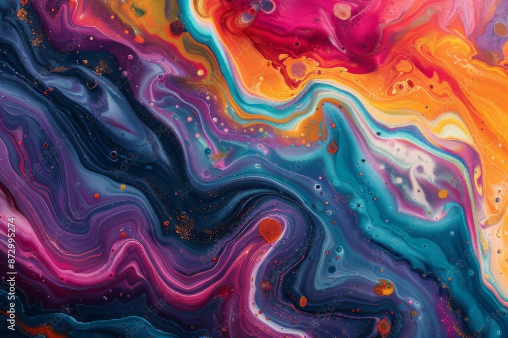 Abstract Colorful Fluid Art Abstract Colorful Fluid Art