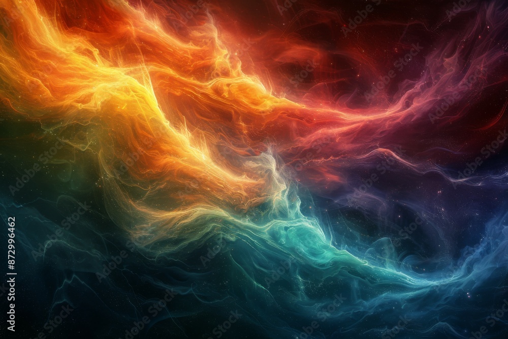 Obraz premium Abstract Neon Fire