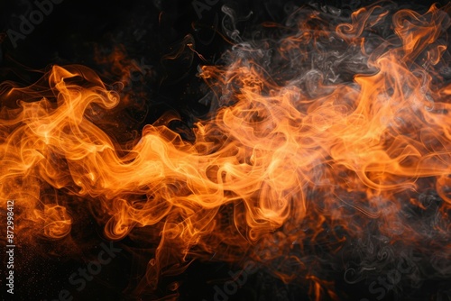 Blazing Flames and Smoke © Sandu