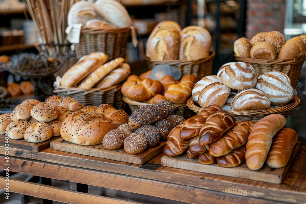 Bread Variety Display Bread Variety Display