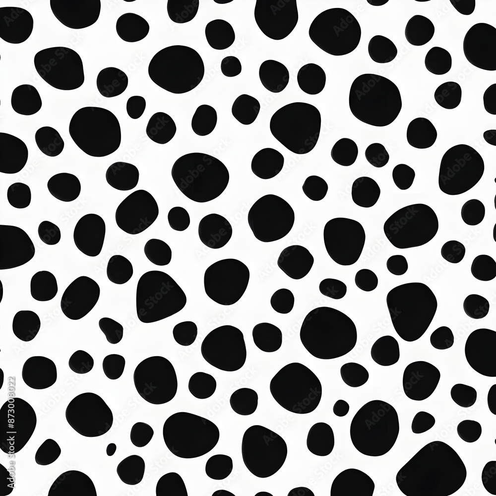 seamless hand drawn small dense polkadot animal spots pattern in white on black background seamless hand drawn small dense polkadot animal spots pattern in white on black background