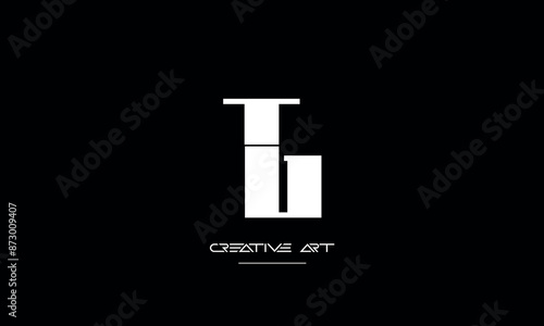 GT, TG, G, T abstract letters logo monogram