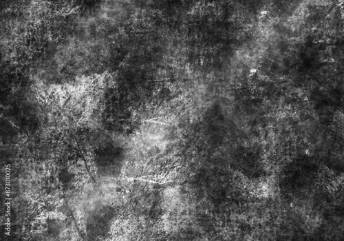 Abstract Black Watercolour Painting Texture Background