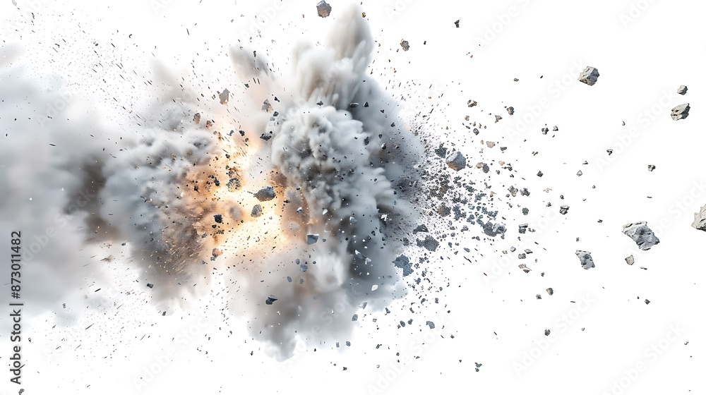 Powerful Explosion Captured in a Dramatic Image Powerful Explosion Captured in a Dramatic Image