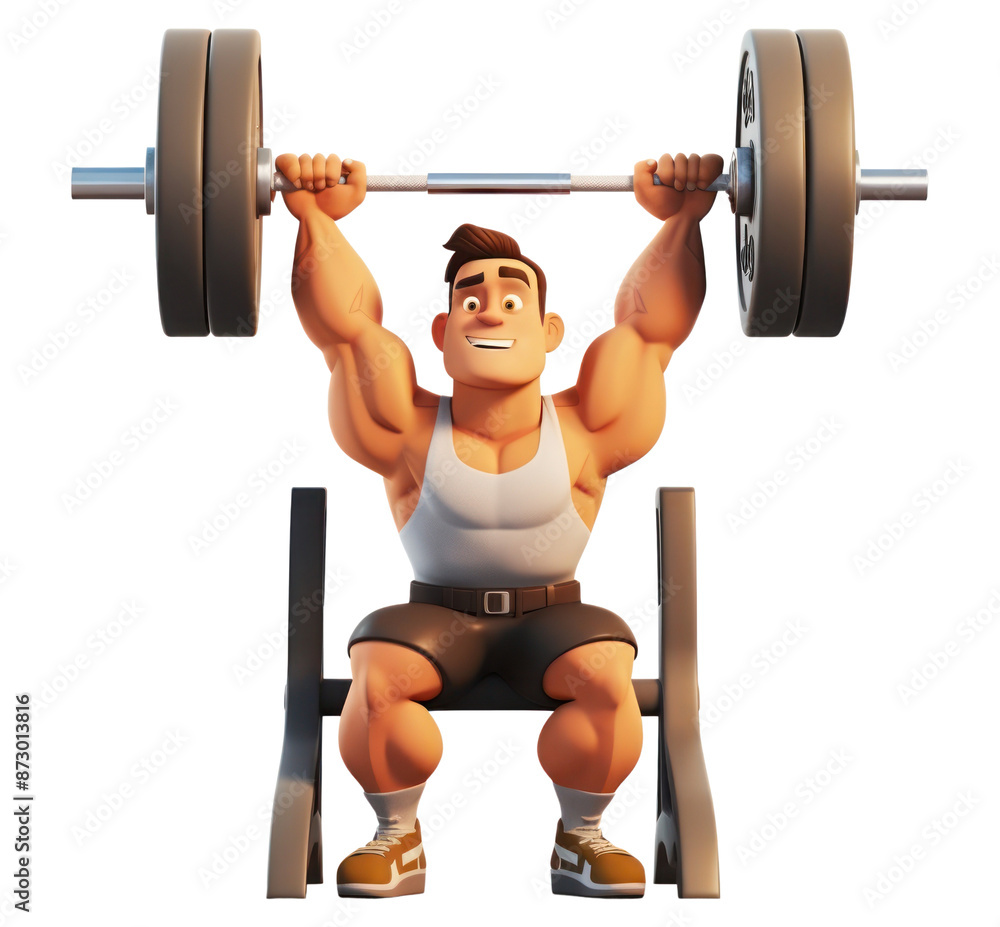 PNG Strength exercise barbell cartoon. PNG Strength exercise barbell cartoon.