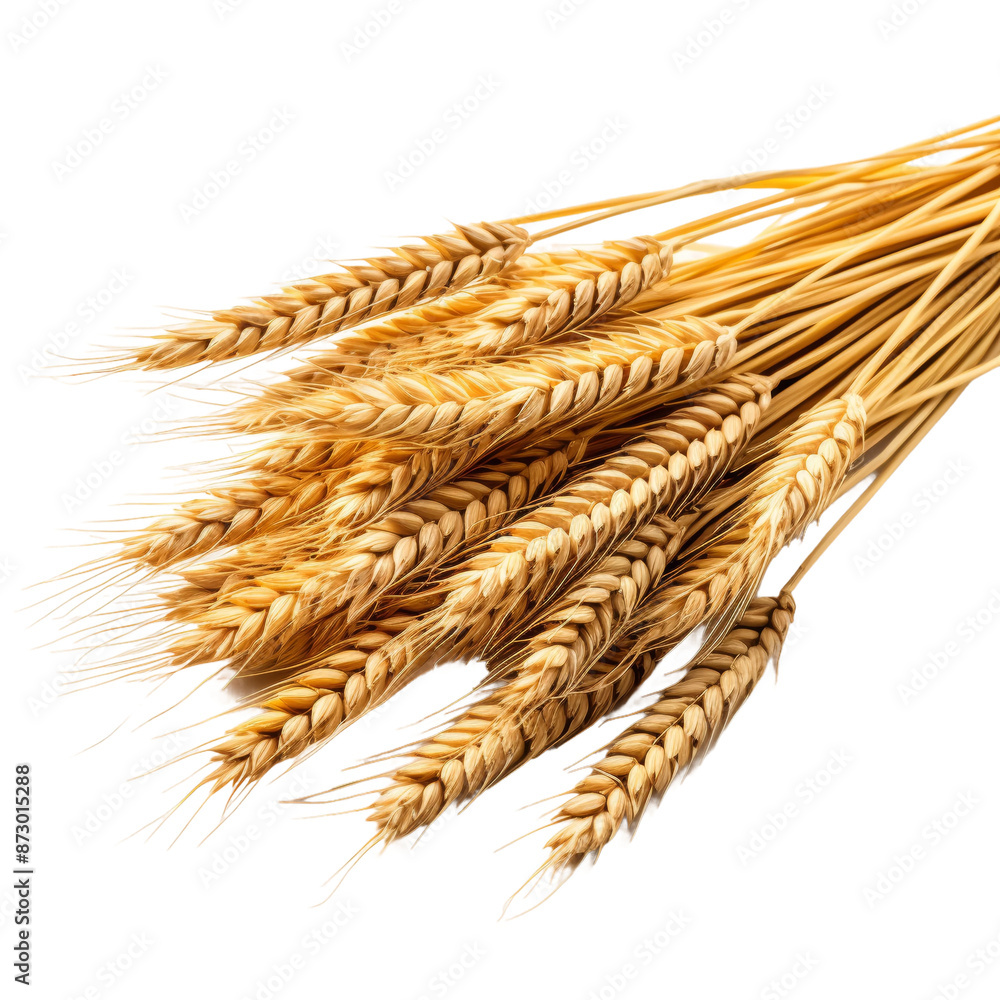 Golden Wheat Spikes on a transparent Background Golden Wheat Spikes on a transparent Background