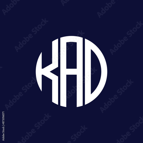 Εκτύπωση καμβά kad circle logo design