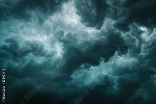 The dramatic sky was illuminated by frequent lightning strikes as supercell storm clouds heralded the arrival of a heavy storm