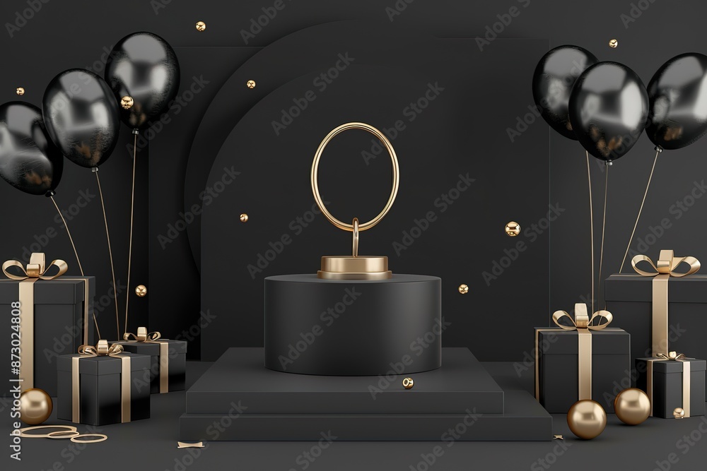 black friday sale event object 3d black friday sale event object 3d