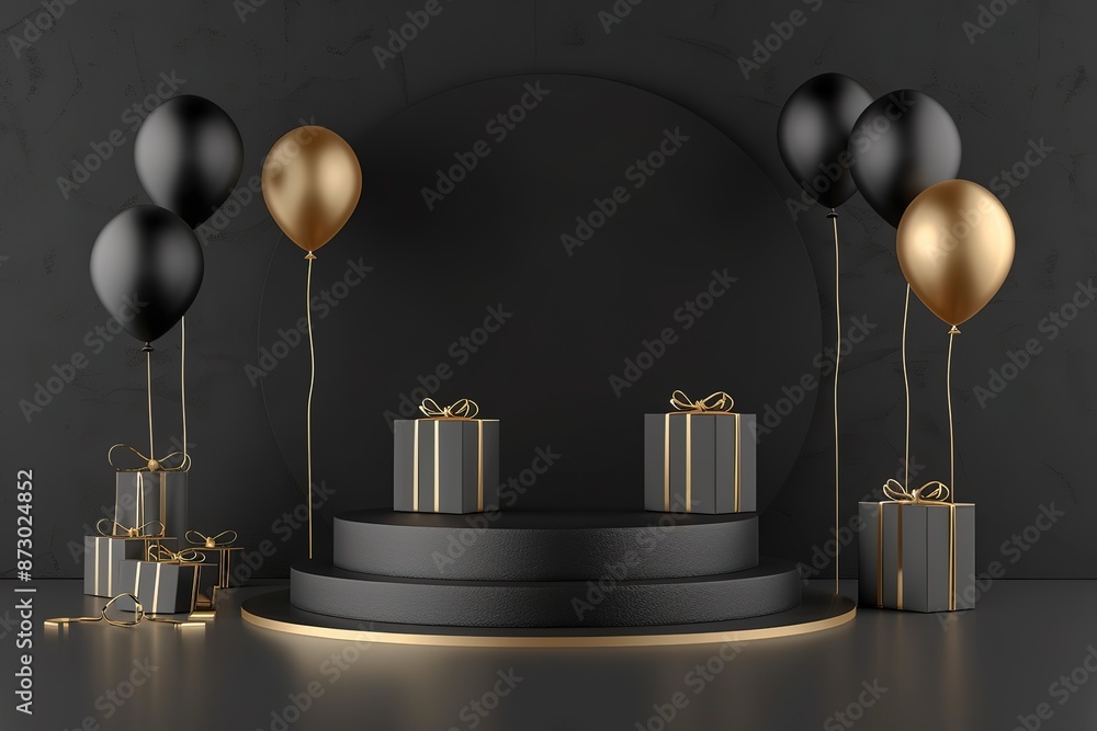 black friday sale event object 3d black friday sale event object 3d