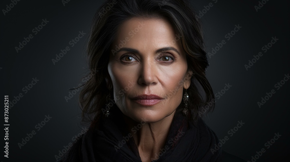 Mature senior woman with a sad, stressed expression depicting feelings of depression. Mature senior woman with a sad, stressed expression depicting feelings of depression.