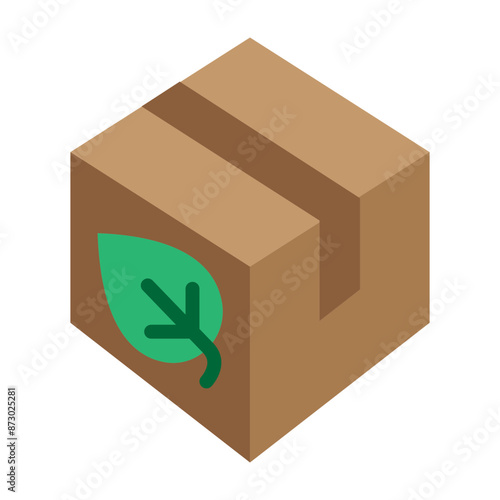 Environmental packaging Vector Flat Icon Design