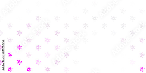 Light purple vector template with flu signs.