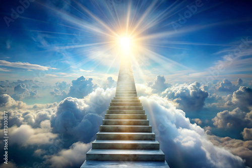 stairway to a light in the heaven