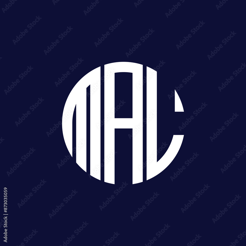 Obraz premium mal circle logo design