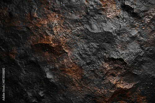 Wallpaper Mural Dark Industrial Textured Background: High-Resolution Abstract and Grungy Pattern with Black and Gold Elements for Design Projects Torontodigital.ca