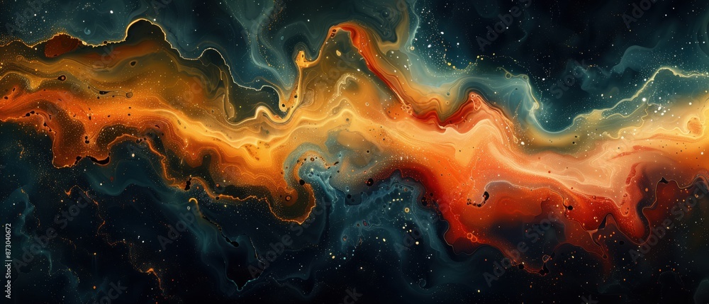 Vibrant abstract digital art with swirling colors and dynamic patterns, reminiscent of cosmic energy and galactic landscapes. Vibrant abstract digital art with swirling colors and dynamic patterns, reminiscent of cosmic energy and galactic landscapes.
