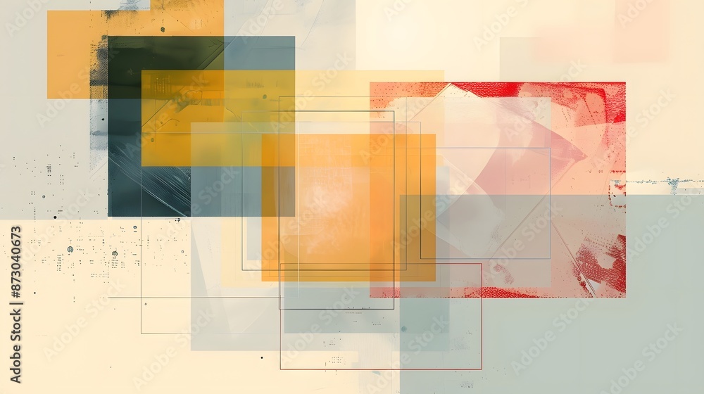 Obraz premium 3d square background