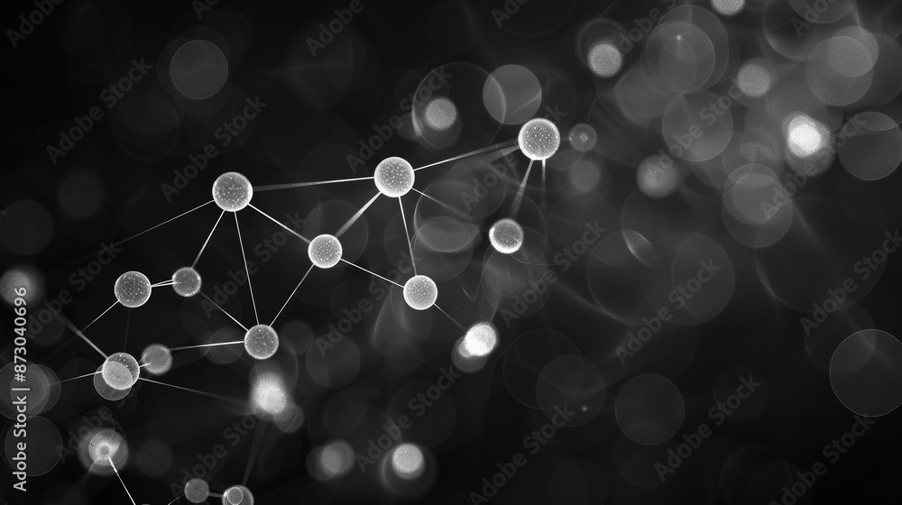 A black background made out of circles showing connectivity A black background made out of circles showing connectivity
