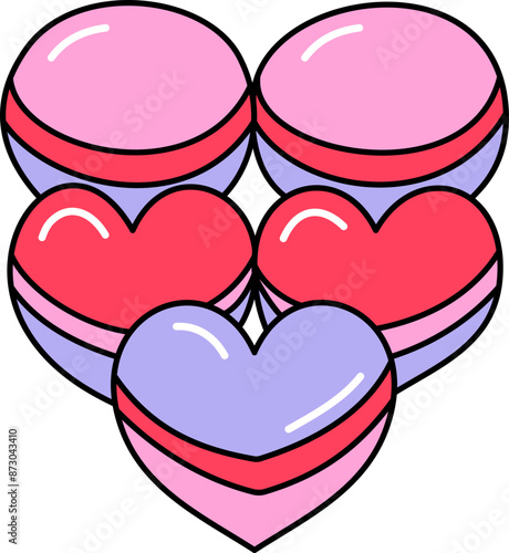 Loving Heart Macaroon