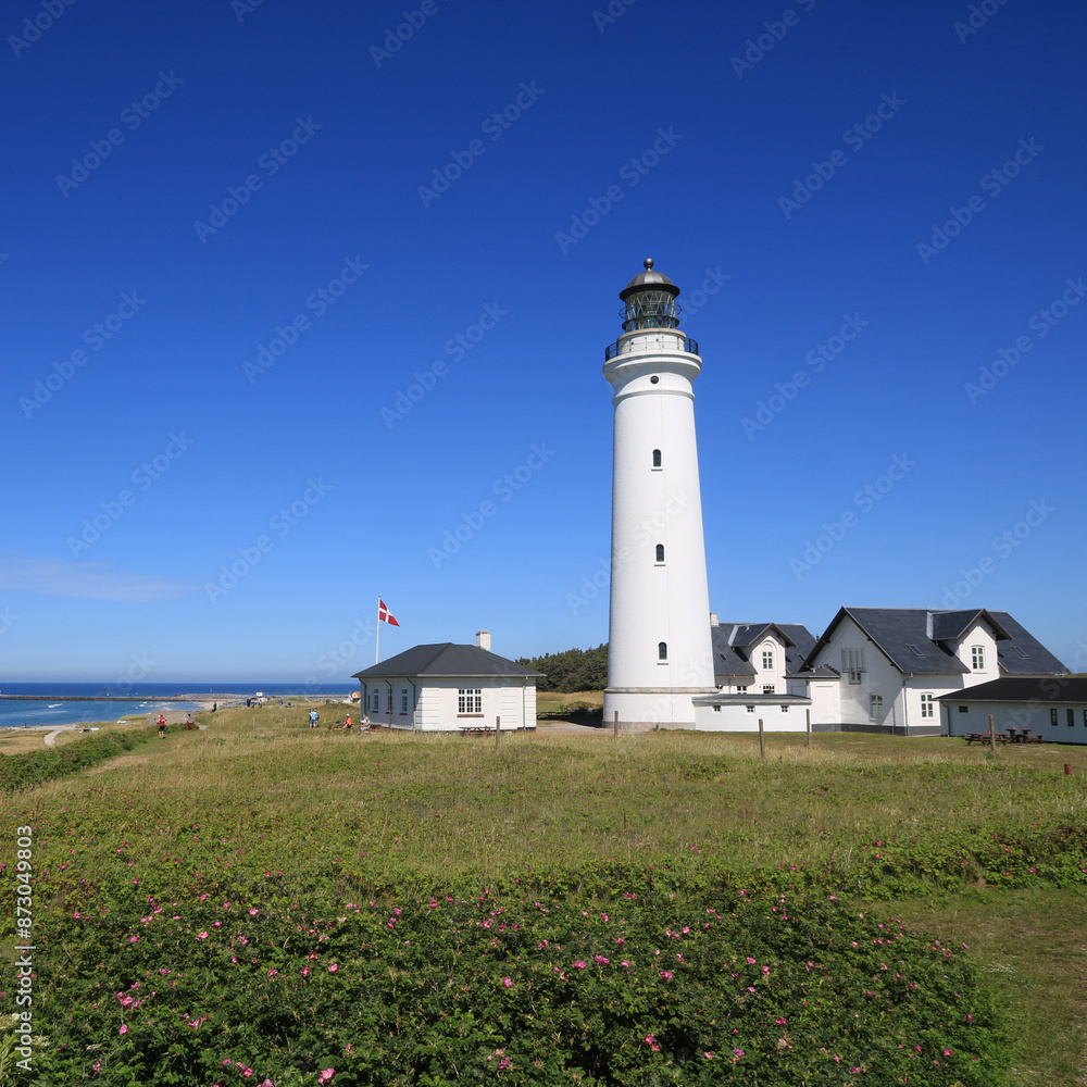 Hirtshals Fyr, lighthouse in Jutland. Hirtshals Fyr, lighthouse in Jutland.