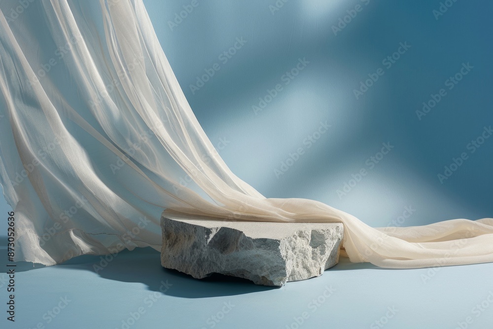 Abstract Still Life with Fabric and Stone Abstract Still Life with Fabric and Stone