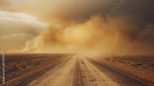 Sandstorm Engulfs a Lone De...