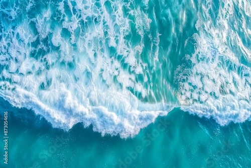 Images of crashing sea waves over a rocking ocean