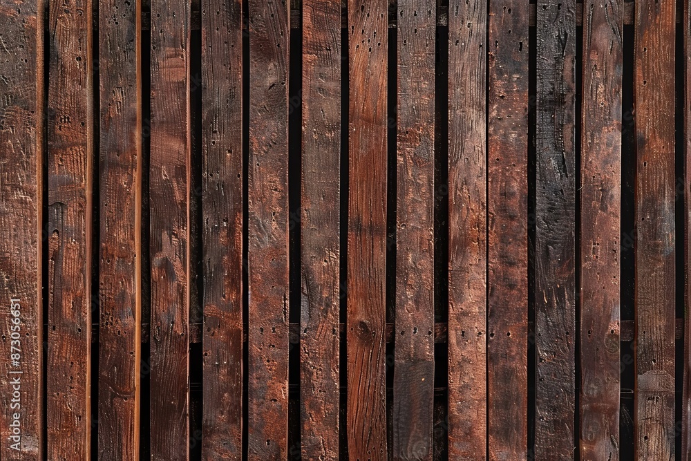 The linear relief and texture of a wooden wall The linear relief and texture of a wooden wall