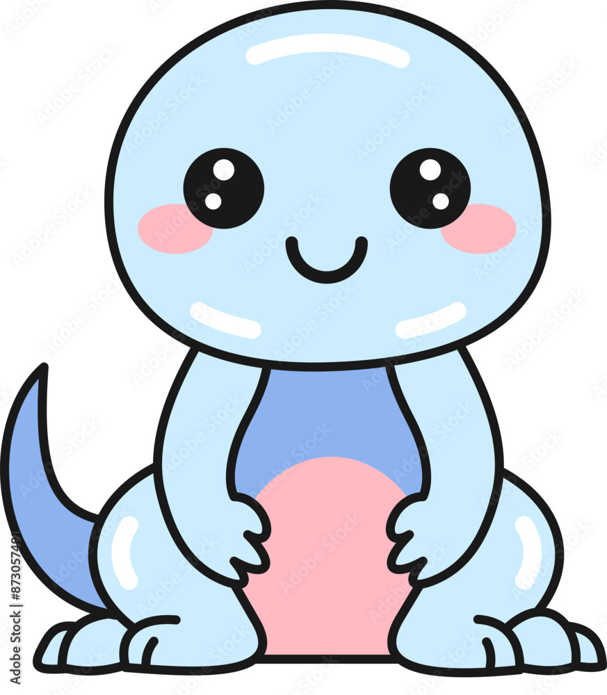 Kawaii Cute Lizard Sticker Kawaii Cute Lizard Sticker