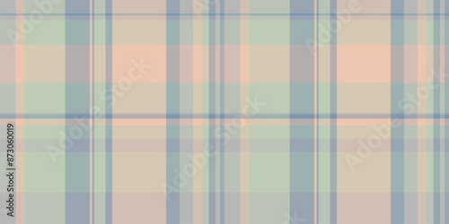 Graph background check tartan, perfection vector texture textile. Crease seamless plaid pattern fabric in pastel and light colors.