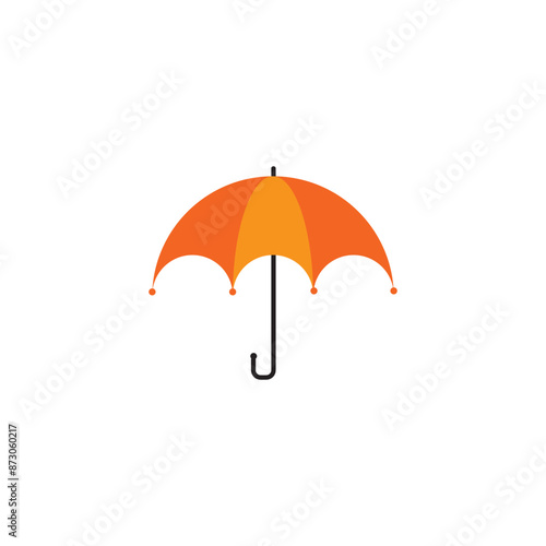 red umbrella isolated