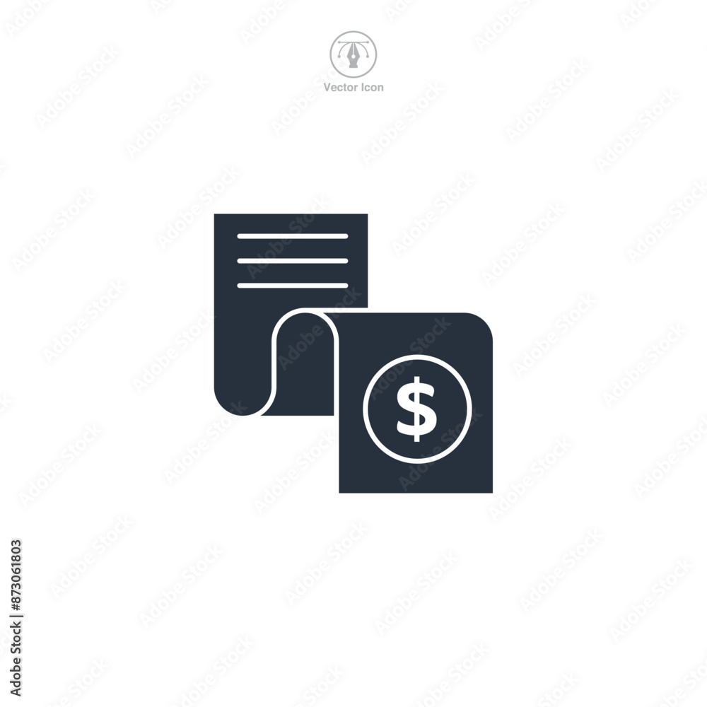 Financial Planning Icon. Business Financial theme symbol vector illustration isolated on white background Financial Planning Icon. Business Financial theme symbol vector illustration isolated on white background