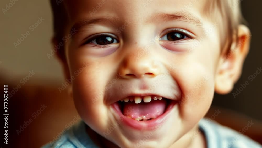 Happy Toddler with a Bright Smile Happy Toddler with a Bright Smile