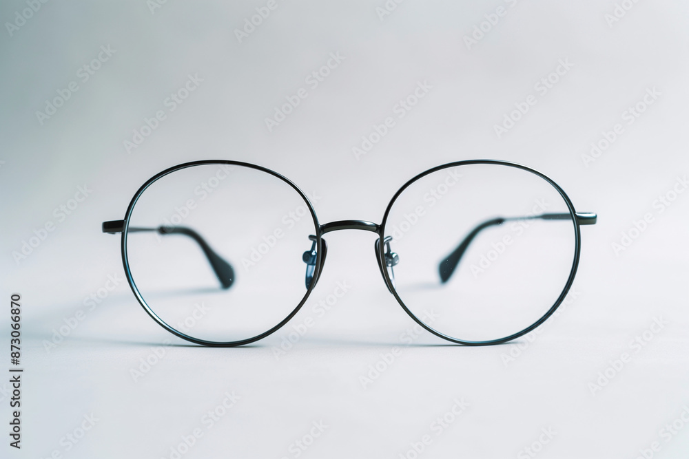 New fashion designer optical glasses, isolated on a crisp white background, created by Generative AI New fashion designer optical glasses, isolated on a crisp white background, created by Generative AI