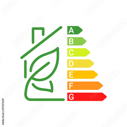 Energy efficient home editable stroke outline icon isolated on white background flat vector illustration. Pixel perfect. 64 x 64.