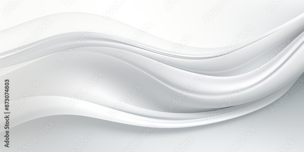 Abstract White Waves Design Abstract White Waves Design