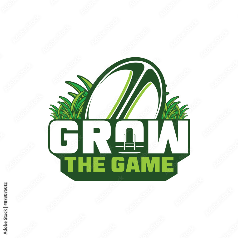 Fototapeta premium Rugby Logo, American Logo Sport. Rugby logo vector colorful, Football badge logo template