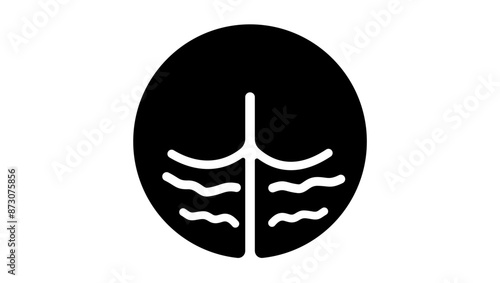 Cellulite emblem, black isolated silhouette