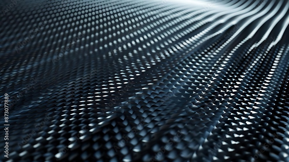 Abstract 3D Wavy Pattern with Black and Grey Color Scheme Abstract 3D Wavy Pattern with Black and Grey Color Scheme
