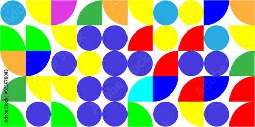 Abstract background design with colorful geometric shapes. Vector illustration