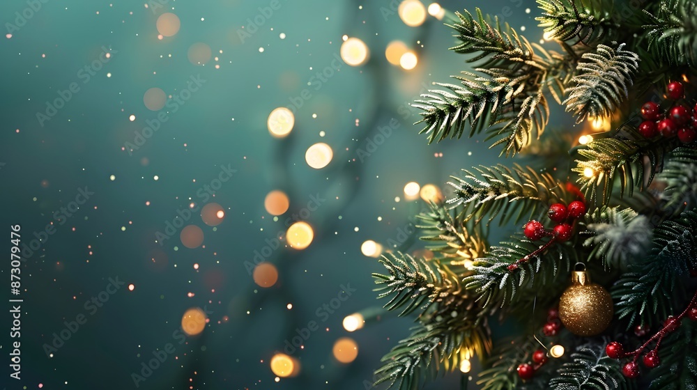 christmas background with christmas tree and decorations christmas background with christmas tree and decorations