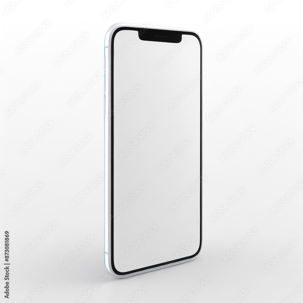 3D rendered realistic isolated mobile phone 3D rendered realistic isolated mobile phone