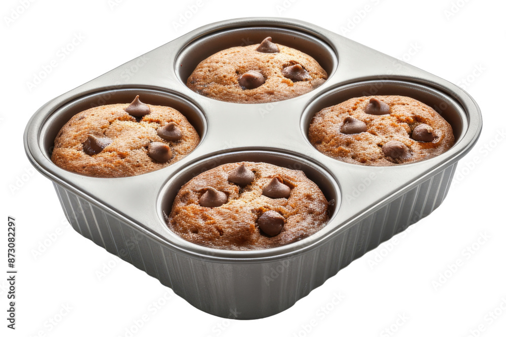 Muffin tin isolated on transparent background Muffin tin isolated on transparent background