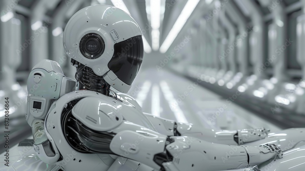 An image showing a humanoid robot in a high-tech environment, illustrating AI and advanced technology. An image showing a humanoid robot in a high-tech environment, illustrating AI and advanced technology.