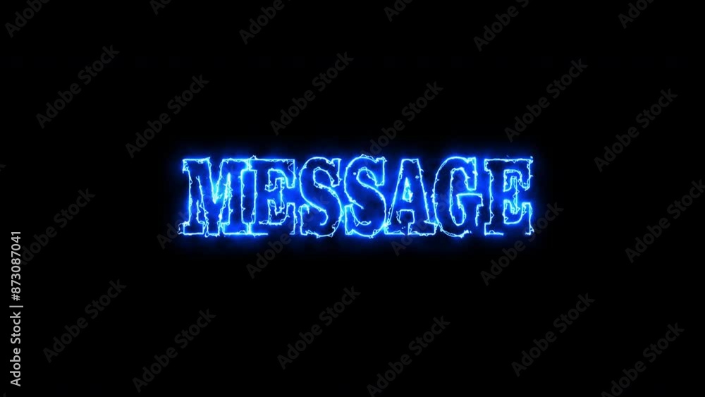 a word MESSAGE message to someone with a rotating blue glowing effect a word MESSAGE message to someone with a rotating blue glowing effect